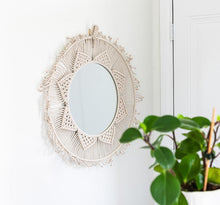 Load image into Gallery viewer, Macrame Mirror
