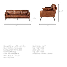 Load image into Gallery viewer, Cochrane Leather Sofa
